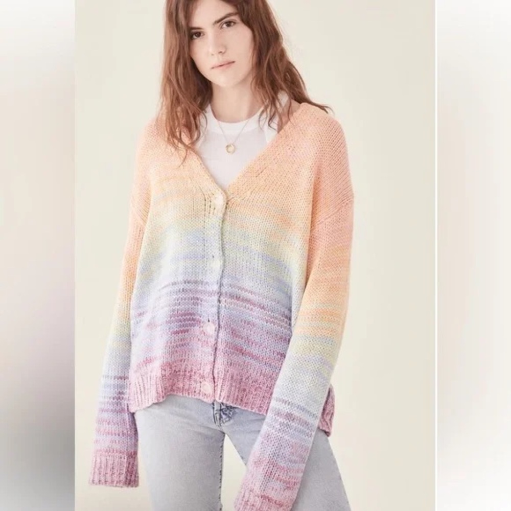525 America Rainbow Cardigan, size medium